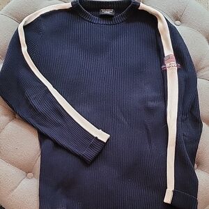 Polo Ralph Lauren Navy and Cream Crewneck Sweater